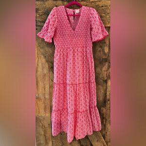 Pink City Prints Dress | Size Medium
